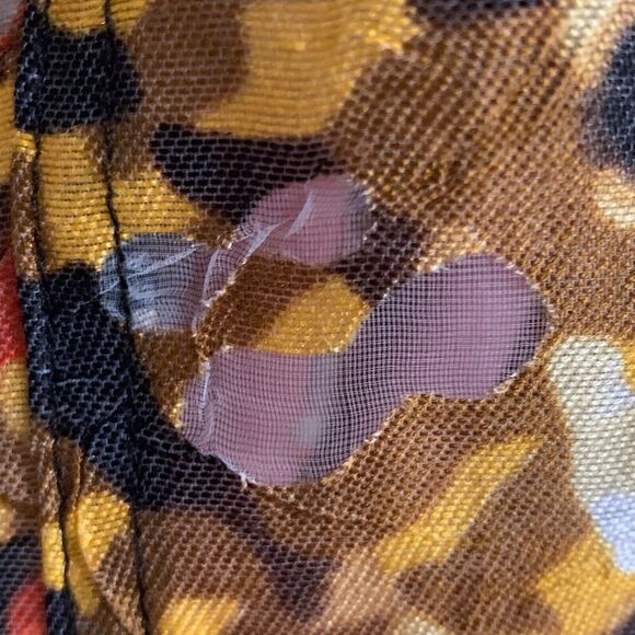 Ruby Rd. Jacket 14 P Red Orange Lace Lightweight Sheer Cut-Out Roll Tab Sleeve - Picture 10 of 13